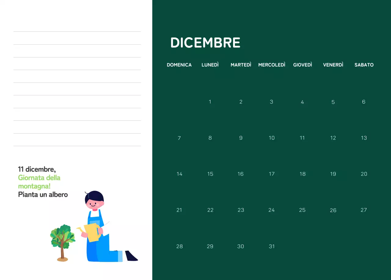 Una fondazione sociale che celebra le festività natalizie con illustrazioni colorate di persone e del pianeta.