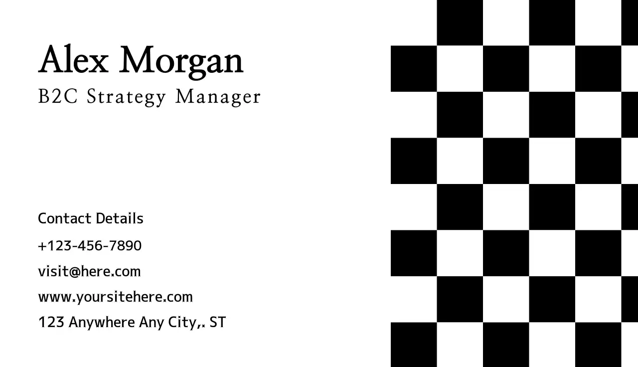 Black Minimal Business Card