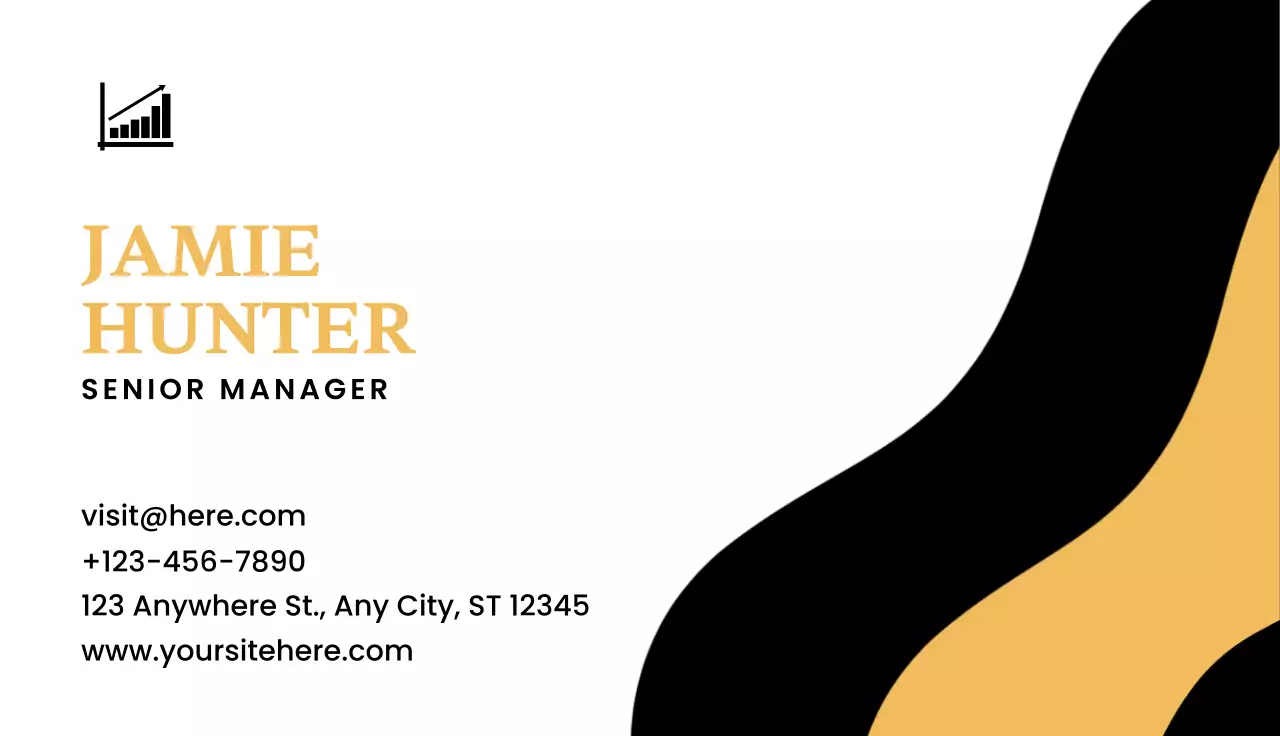 Gold Modern Business Card