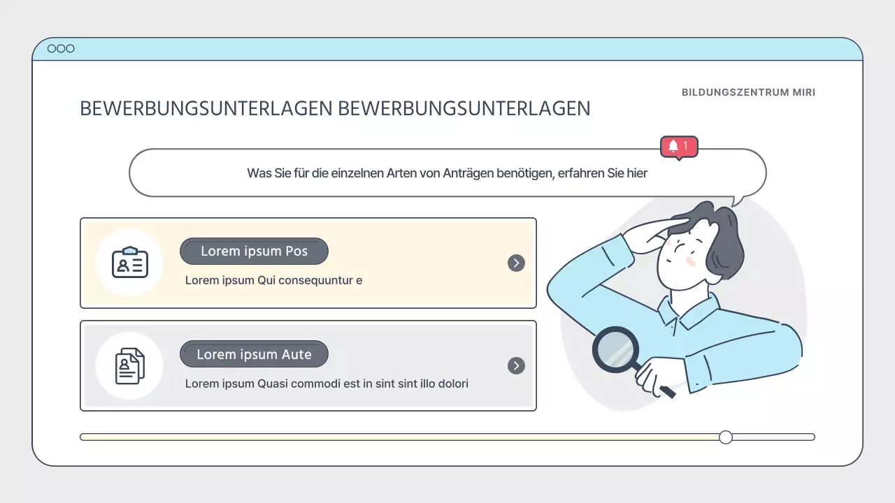 Einfacher weißer und hellblauer Creator-Trainingsleitfaden