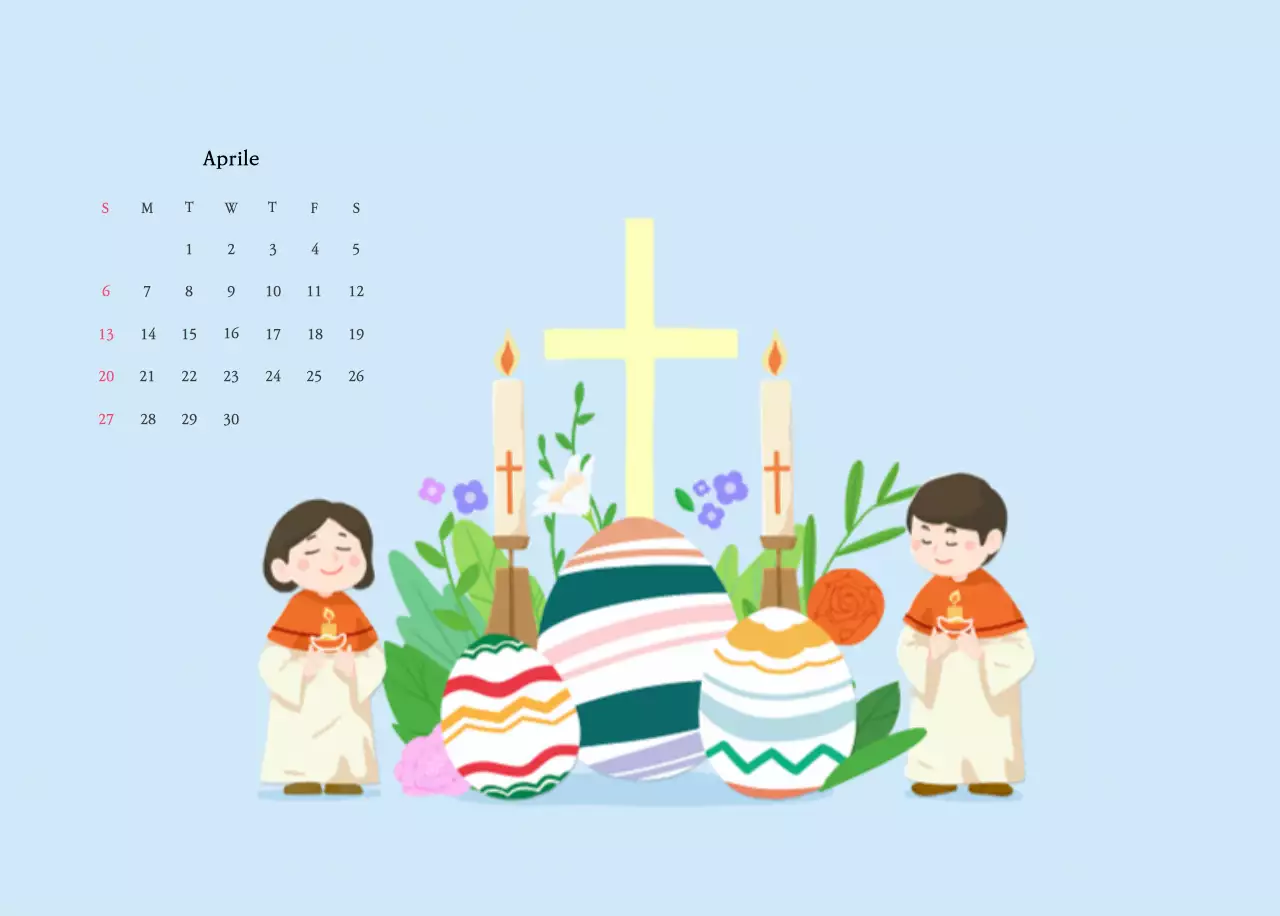 Colori caldiChiese con simpatiche illustrazioni