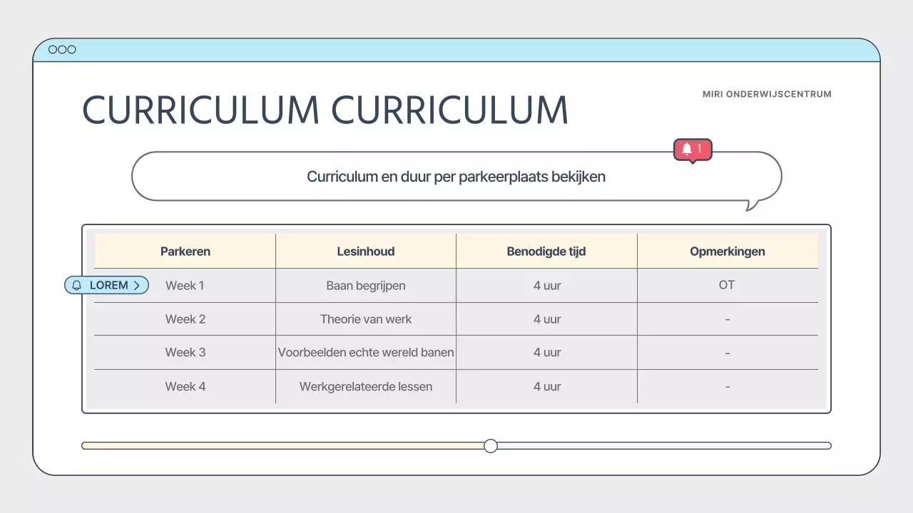 Eenvoudige witte en lichtblauwe trainingsgids voor makers