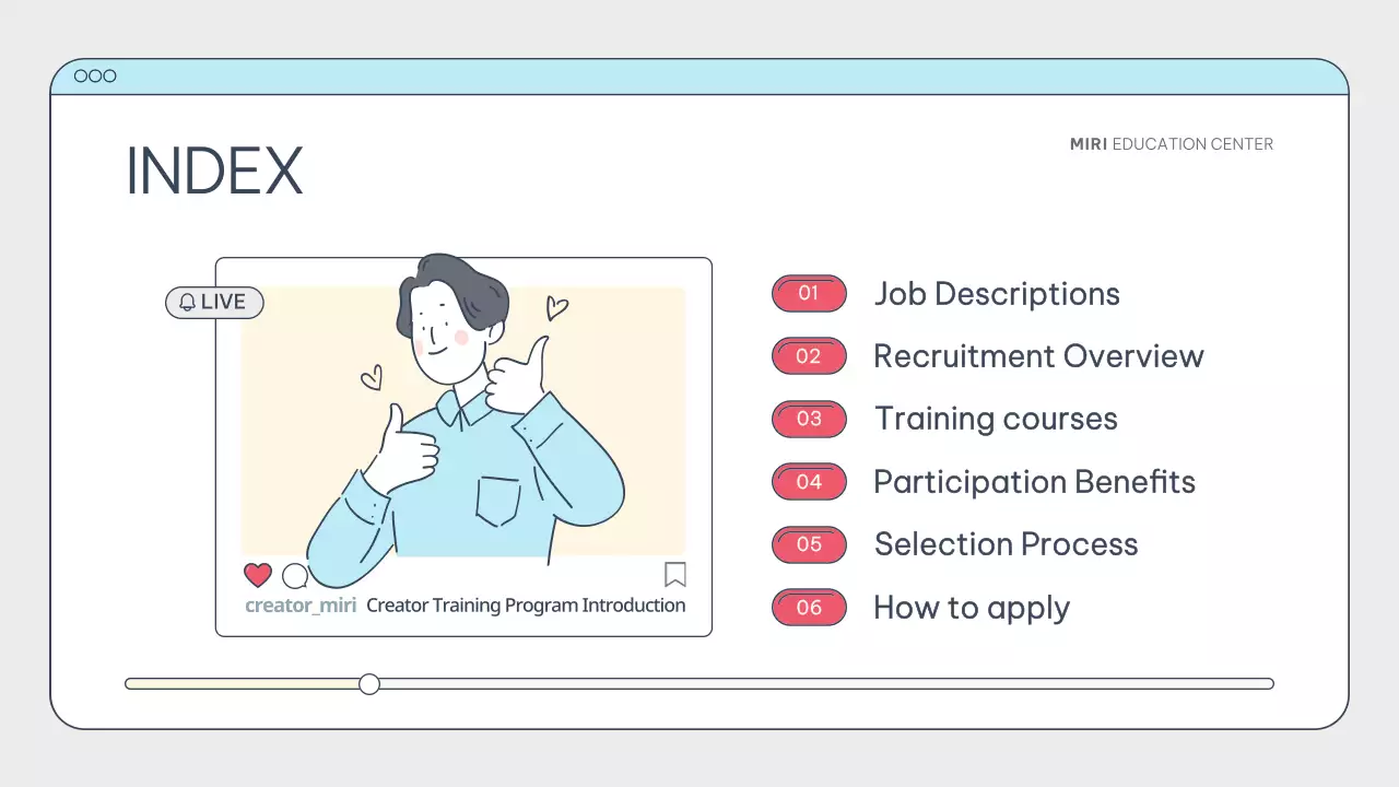 Blue Simple Creator Training Announcement Presentation