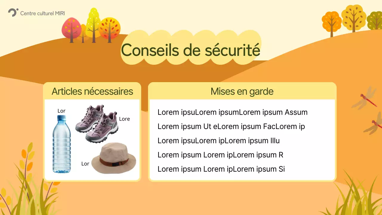 Guide des événements d'automne d'Orange Nature