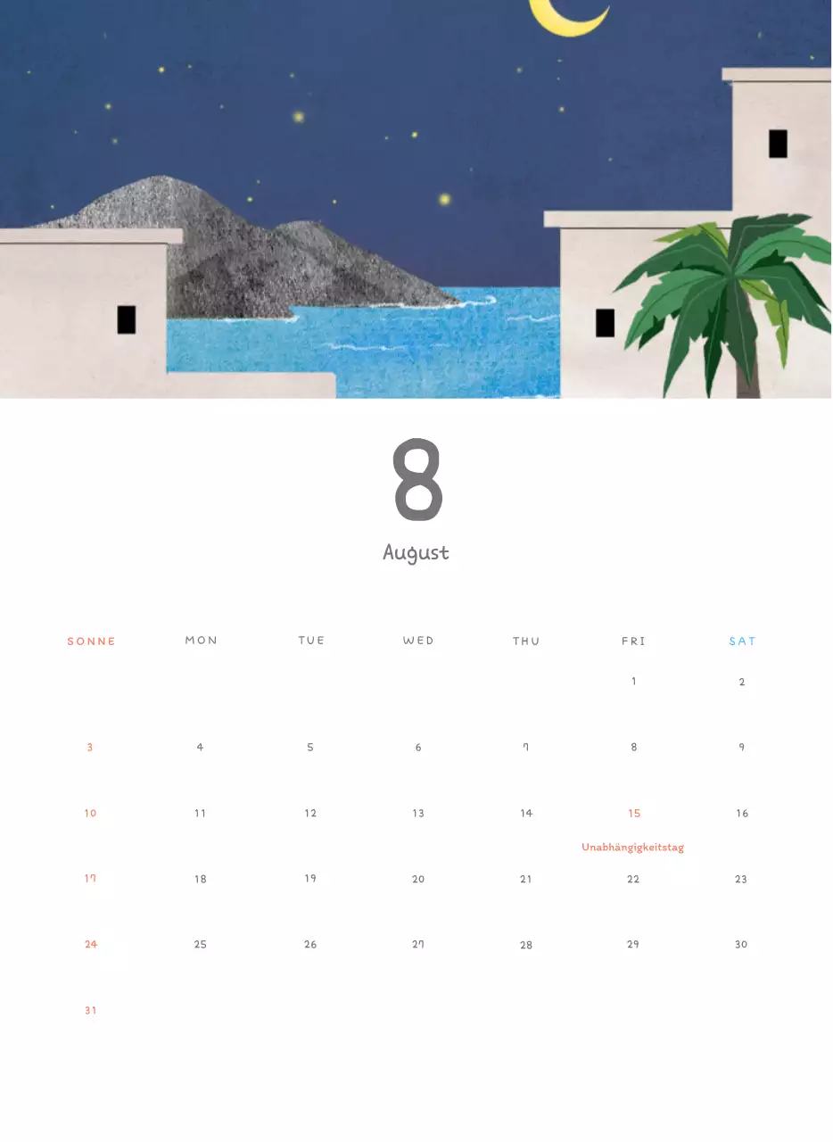 Niedliche Kalender mit knuffigen Illustrationen