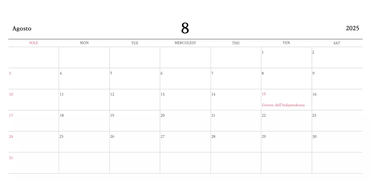 Colori caldiChiese con simpatiche illustrazioni