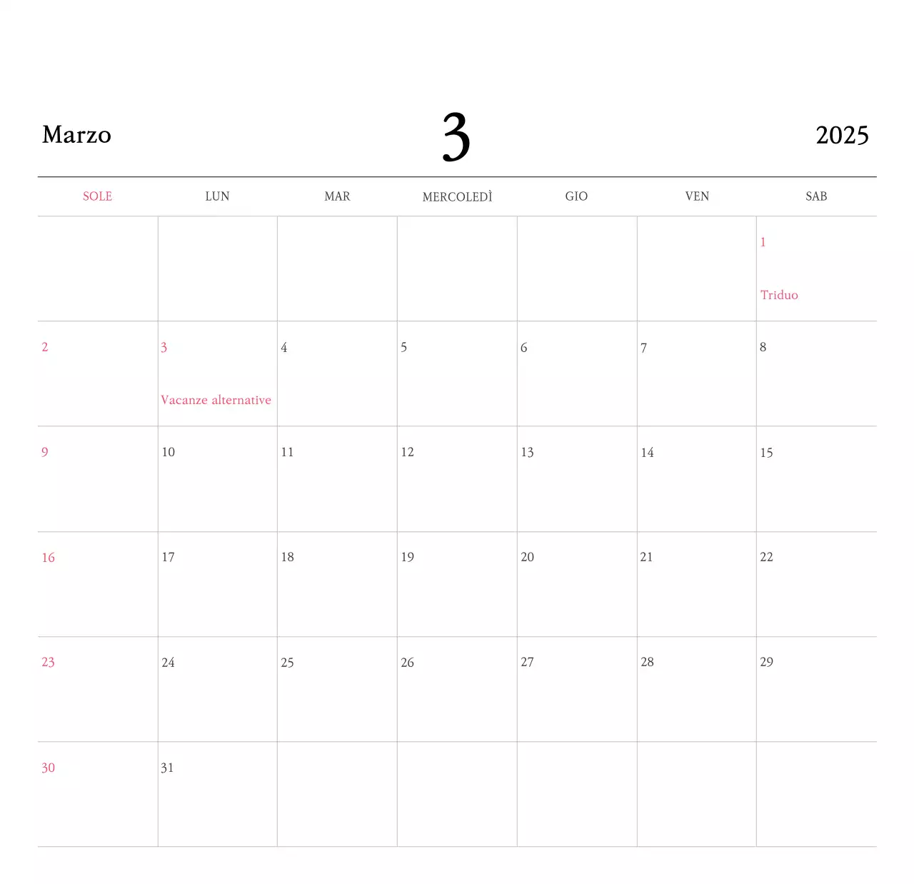 Colori caldiChiese con simpatiche illustrazioni