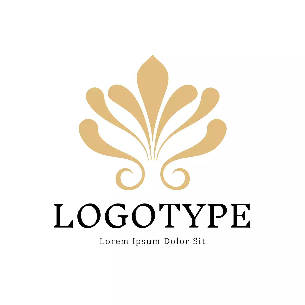Beige Elegant Design Logo