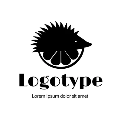 Black Minimalist Design Logo