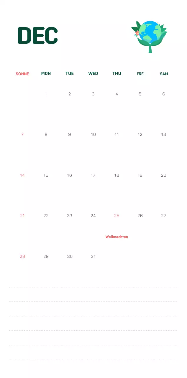 Eine soziale Stiftung, die die Weihnachtszeit mit farbenfrohen Illustrationen von Menschen und dem Planeten feiert.