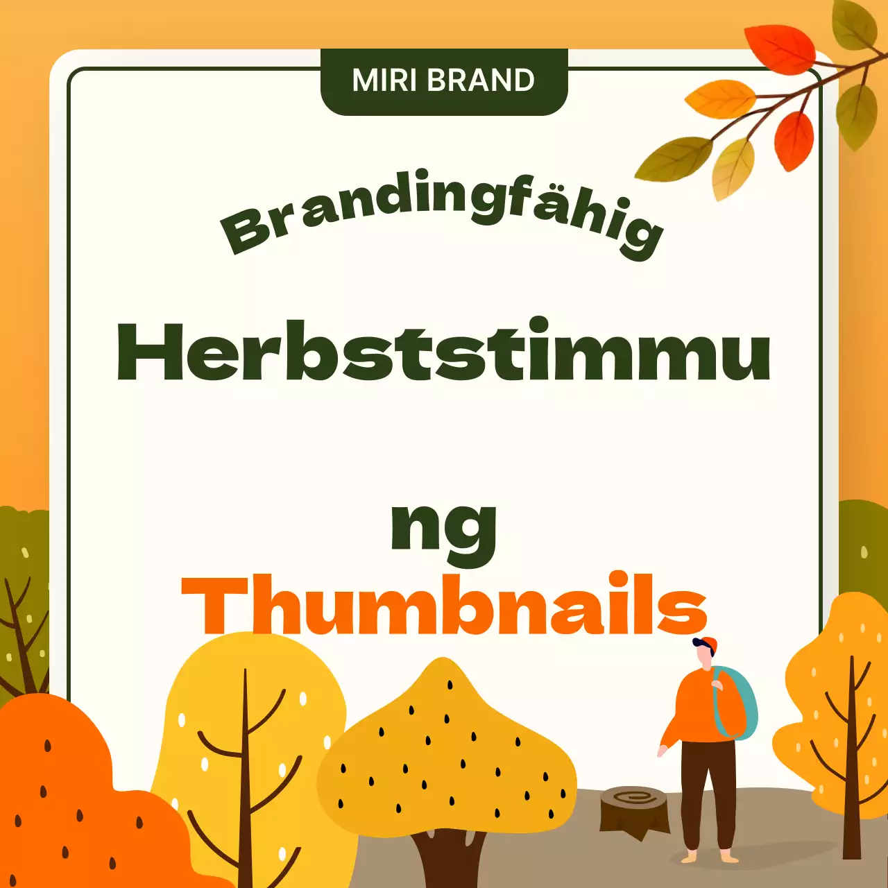 Orange Herbst Promotion