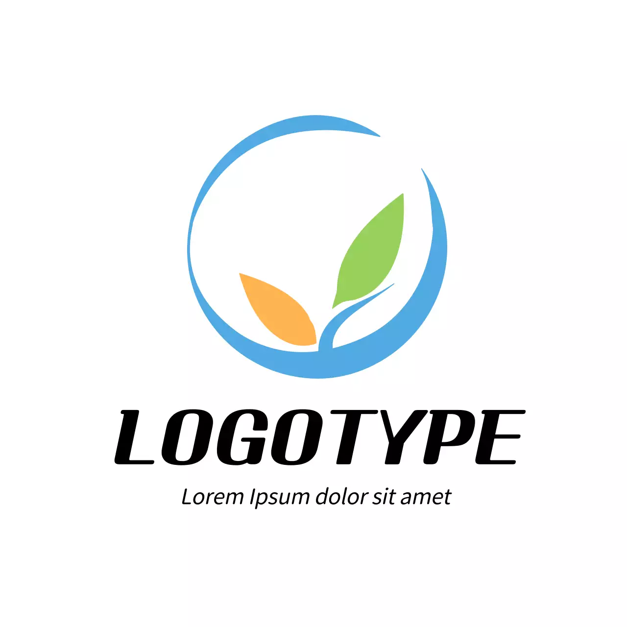 Blue Minimal Design Logo