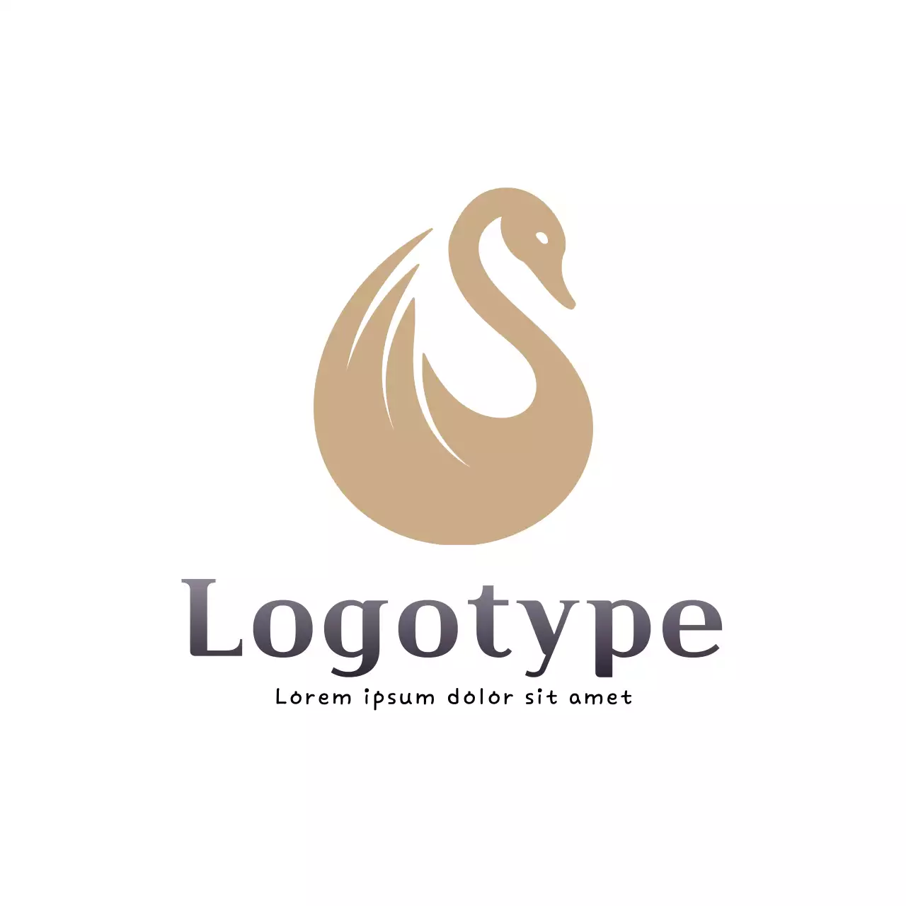 Beige Minimalist Design Logo