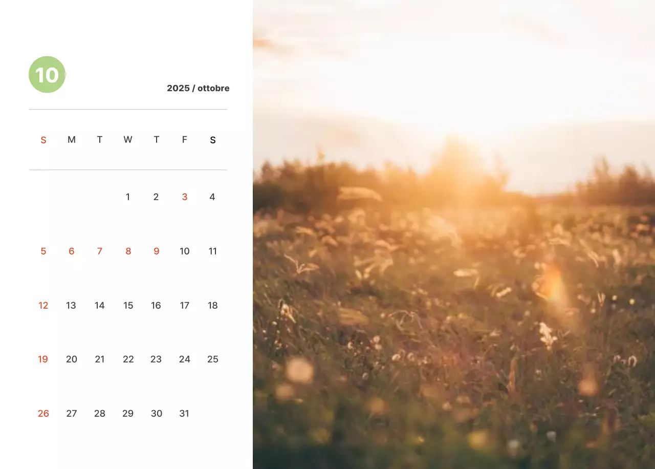 Calda fotografia di paesaggio con colori pastello