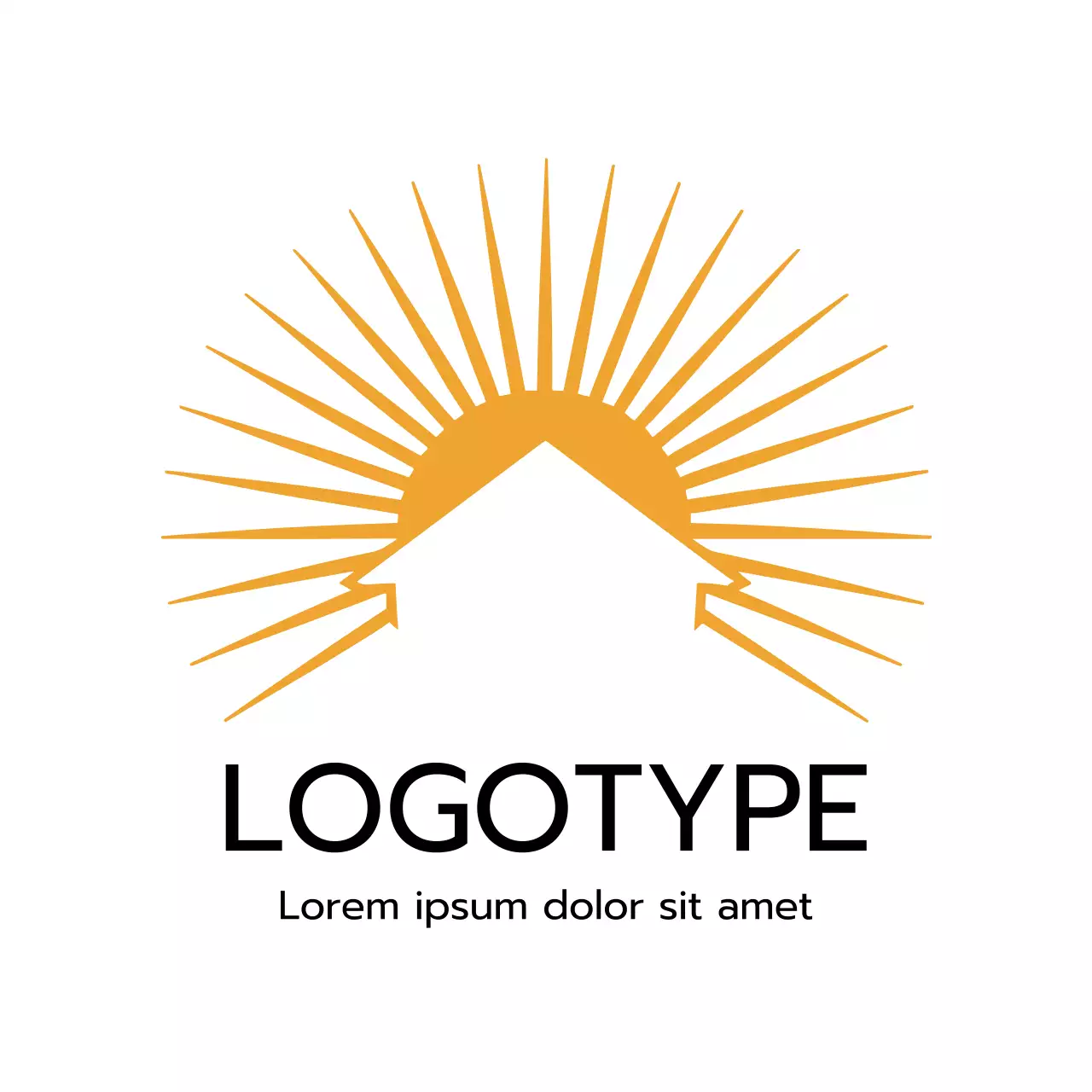 Yellow Minimal Design Logo