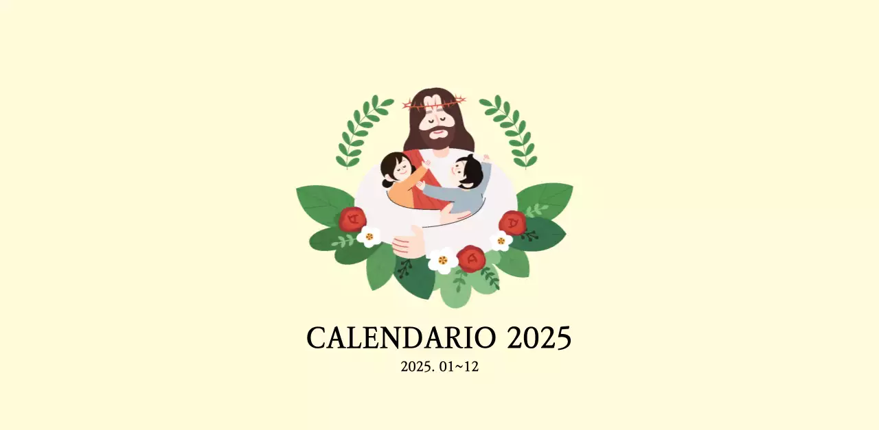 Colores cálidosIglesias con simpáticas ilustraciones