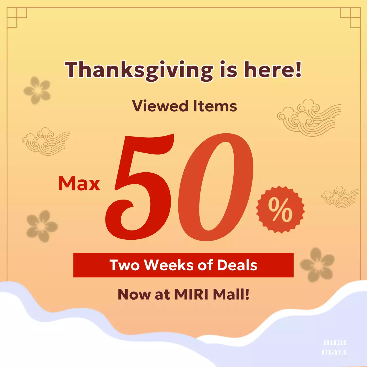 Blue Traditional Sale Promotion Instagram Carousel