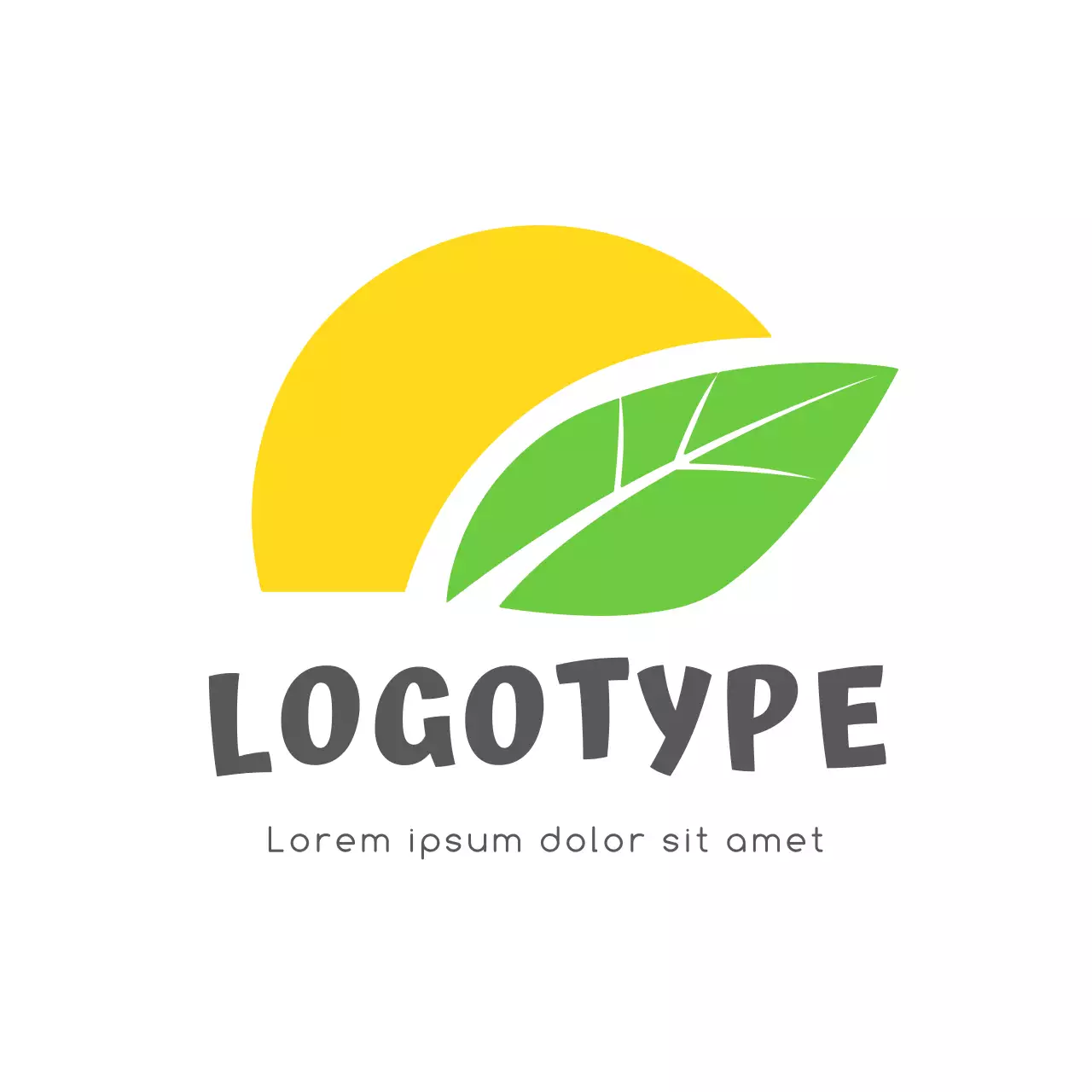 Yellow Minimal Design Logo