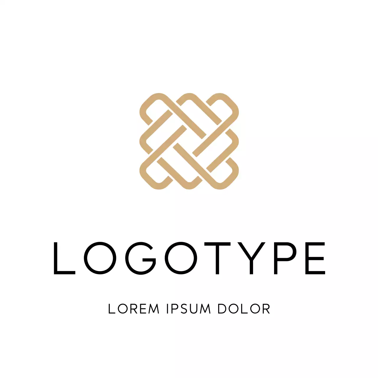 Beige Minimal Design Logo