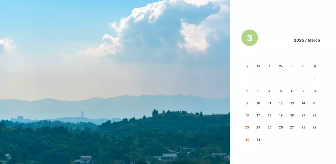 Warm, pastel-colored landscape photography