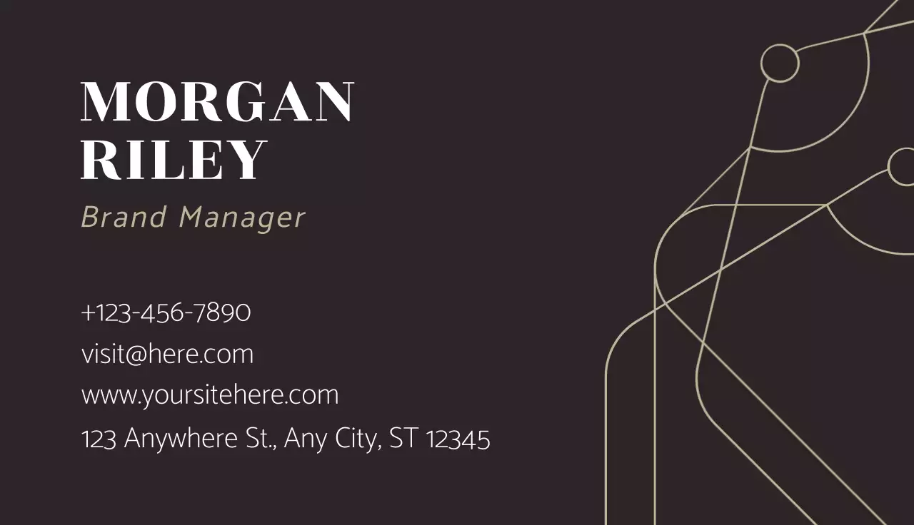 Brown Elegant Business Card