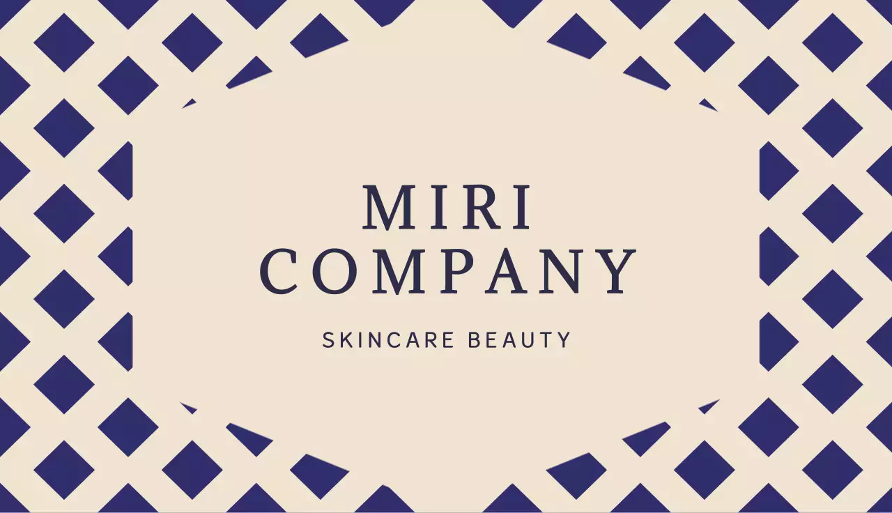 Navy Modern Business Card