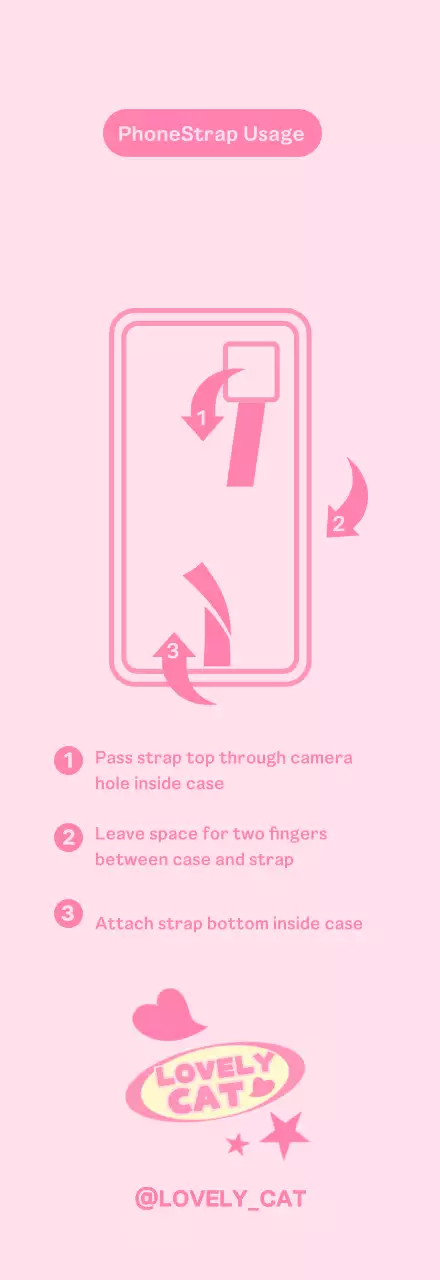 Pastel and kitschy PhoneStrap wallpaper