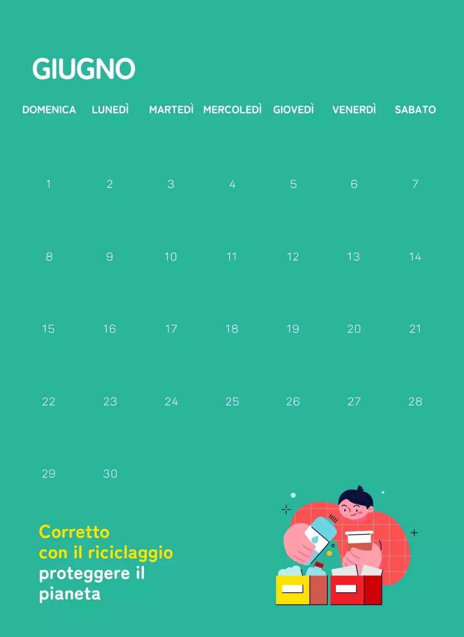 Una fondazione sociale che celebra le festività natalizie con illustrazioni colorate di persone e del pianeta.