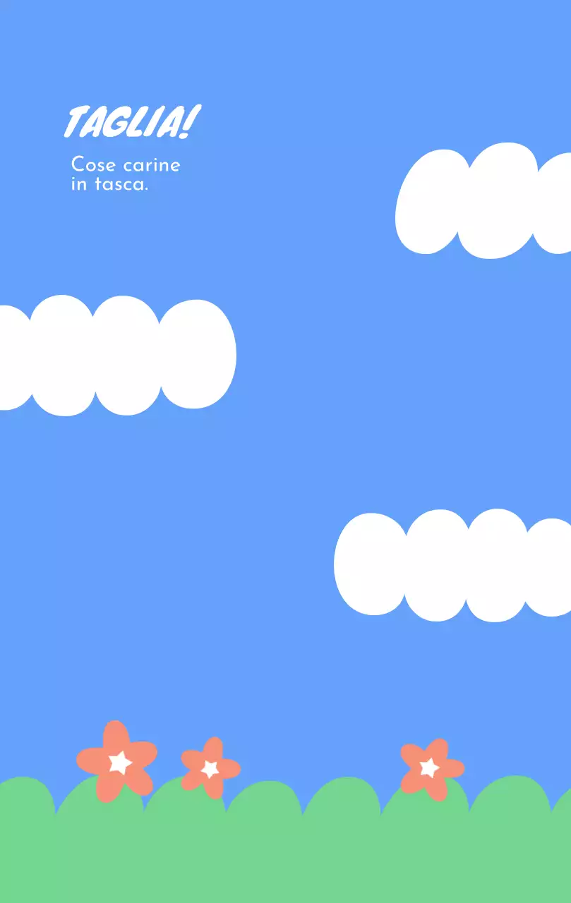 Simpatica carta da parati portachiavi in blu