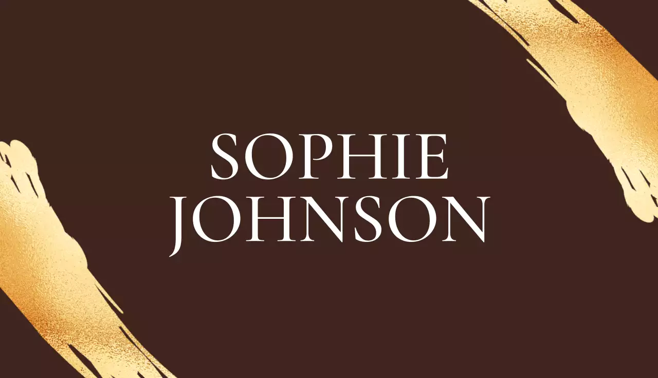 Brown Classic Business Card