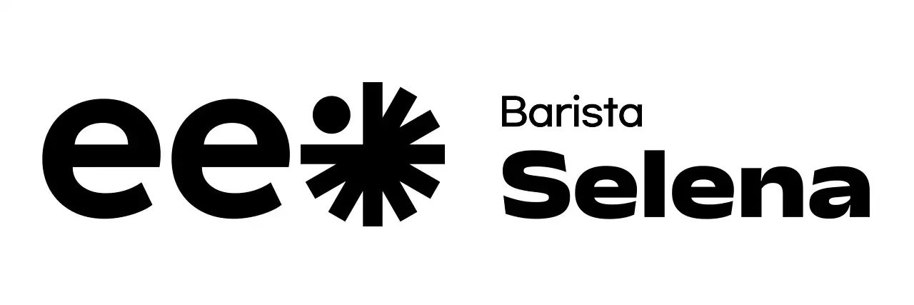 Trendy cafe name badges