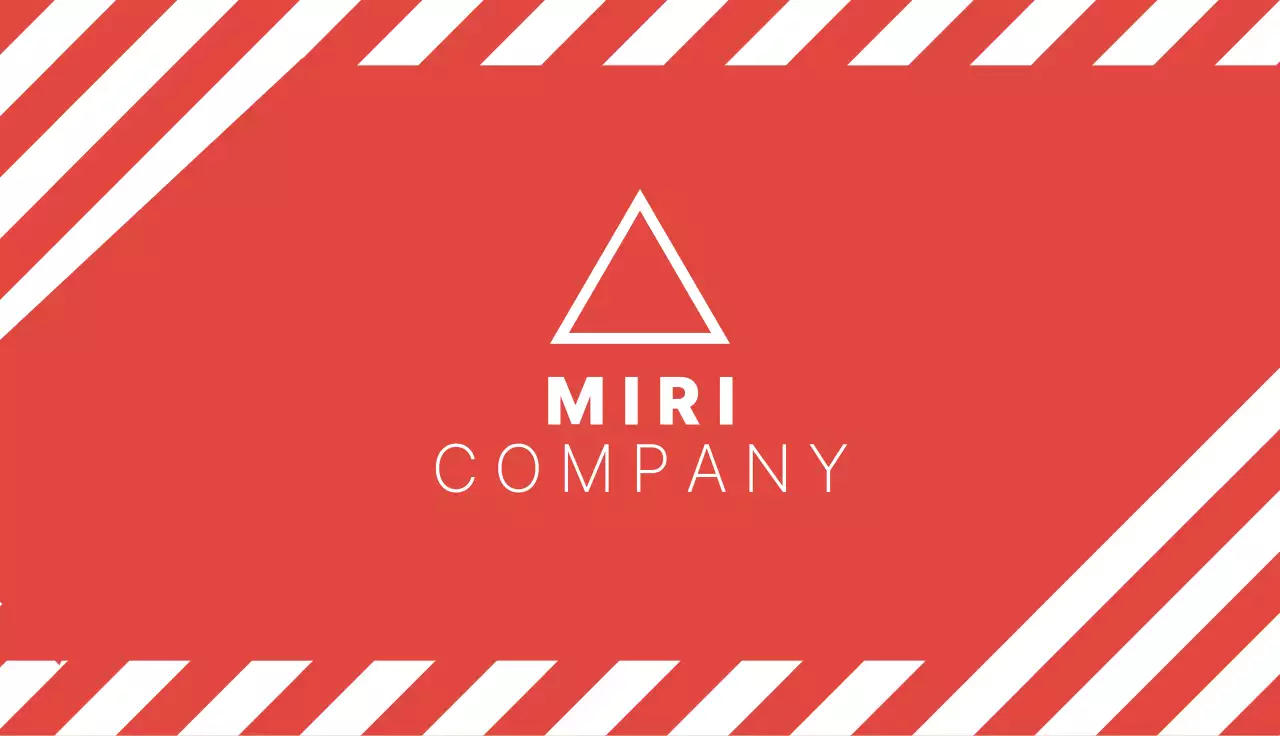 Red Modern Business Card