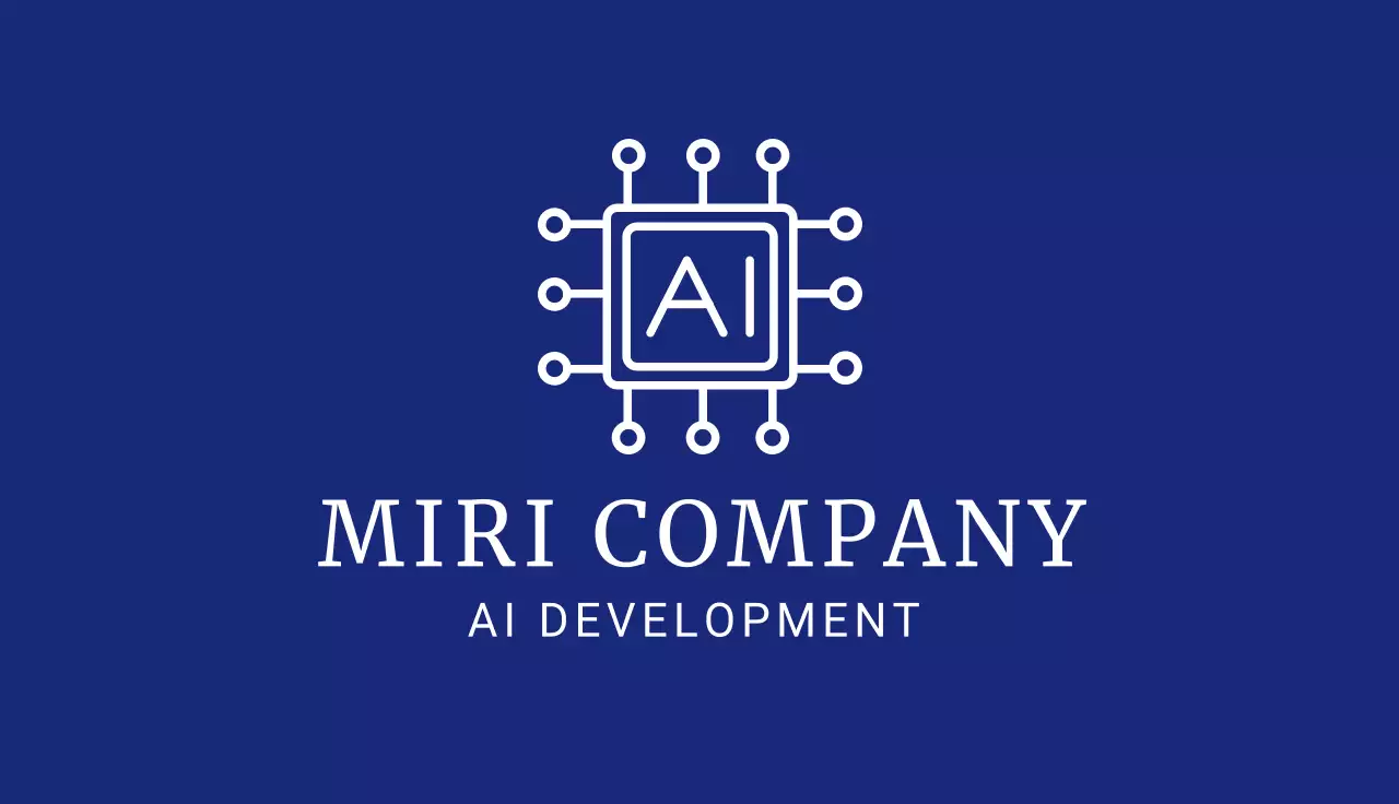 Blue Minimal Ai Business Card