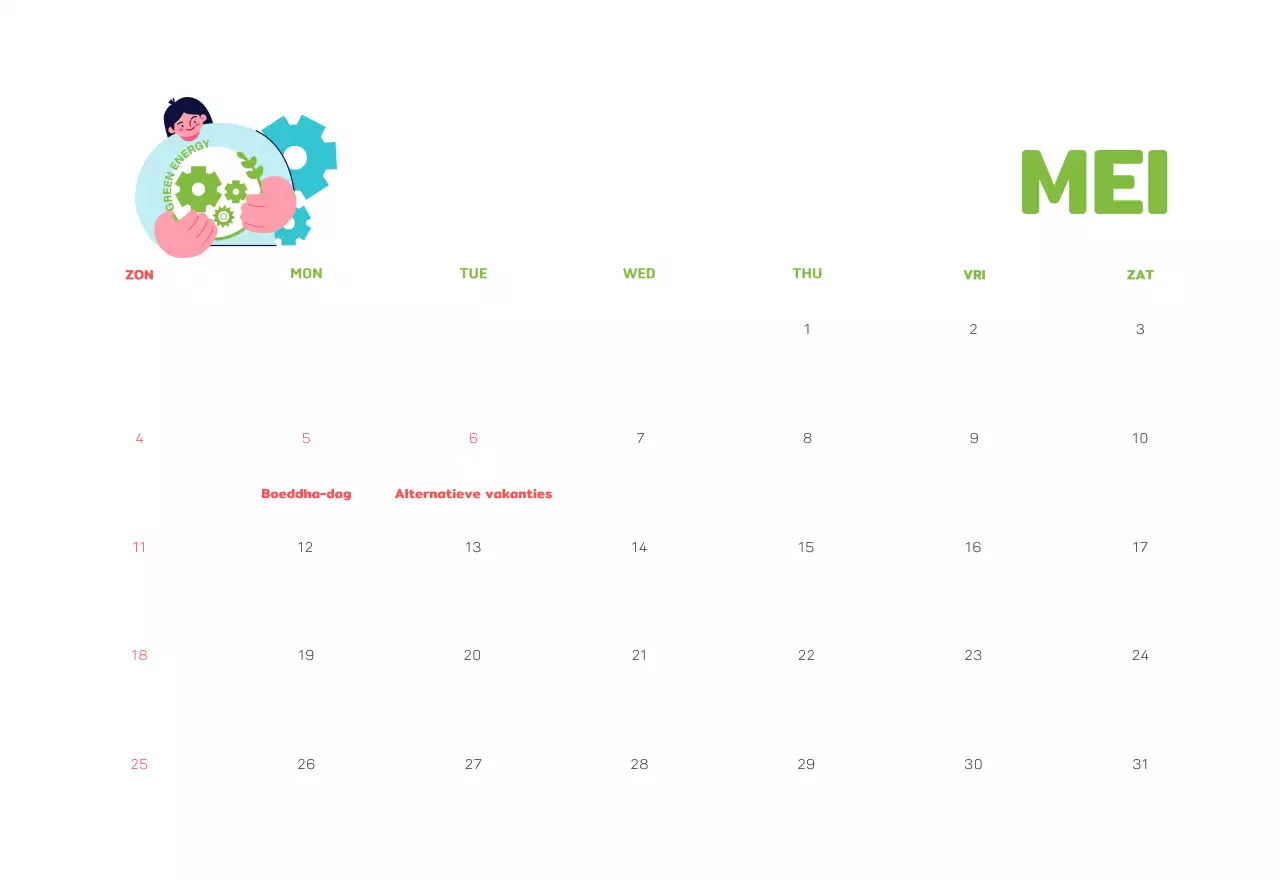 Een sociale stichting die de feestdagen viert met kleurrijke illustraties van mensen en de planeet.