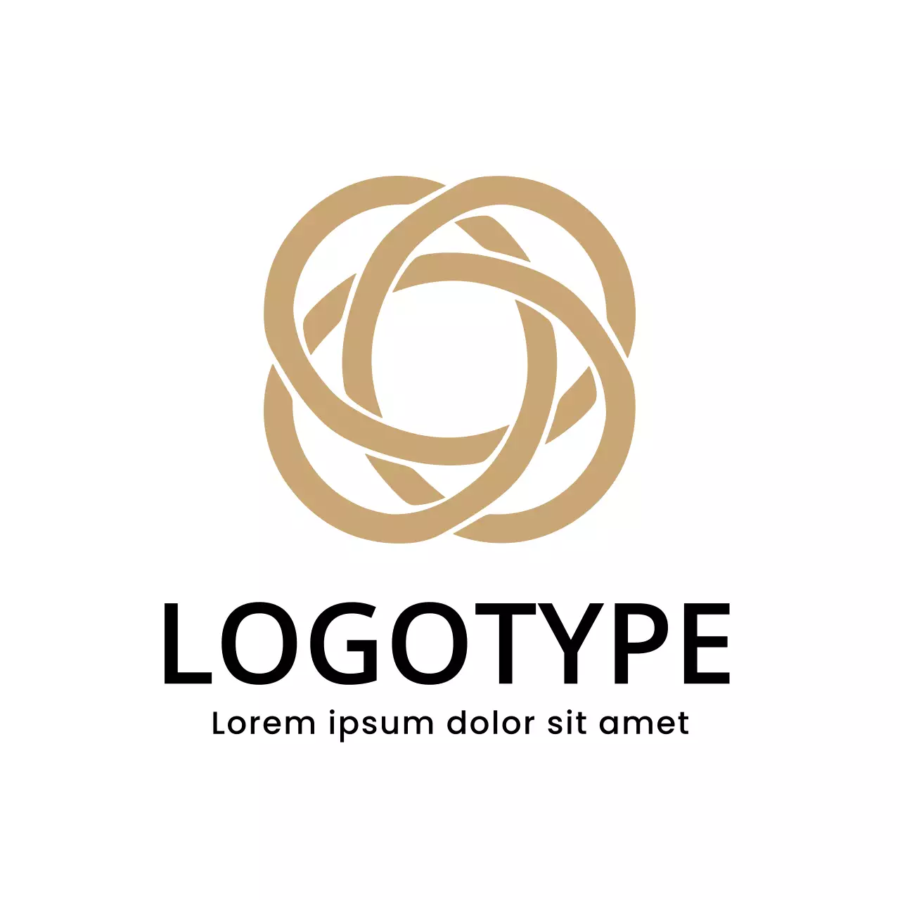 Beige Minimal Design Logo