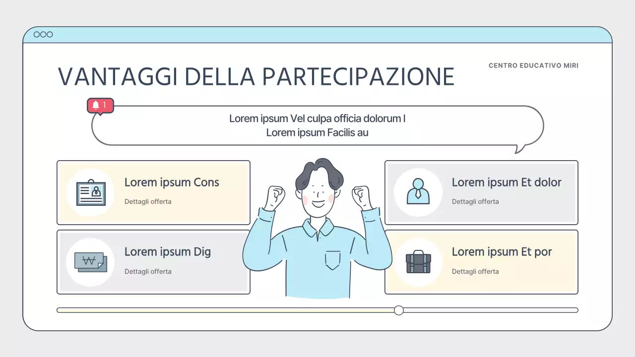 Guida alla formazione del creatore semplice, bianca e azzurra