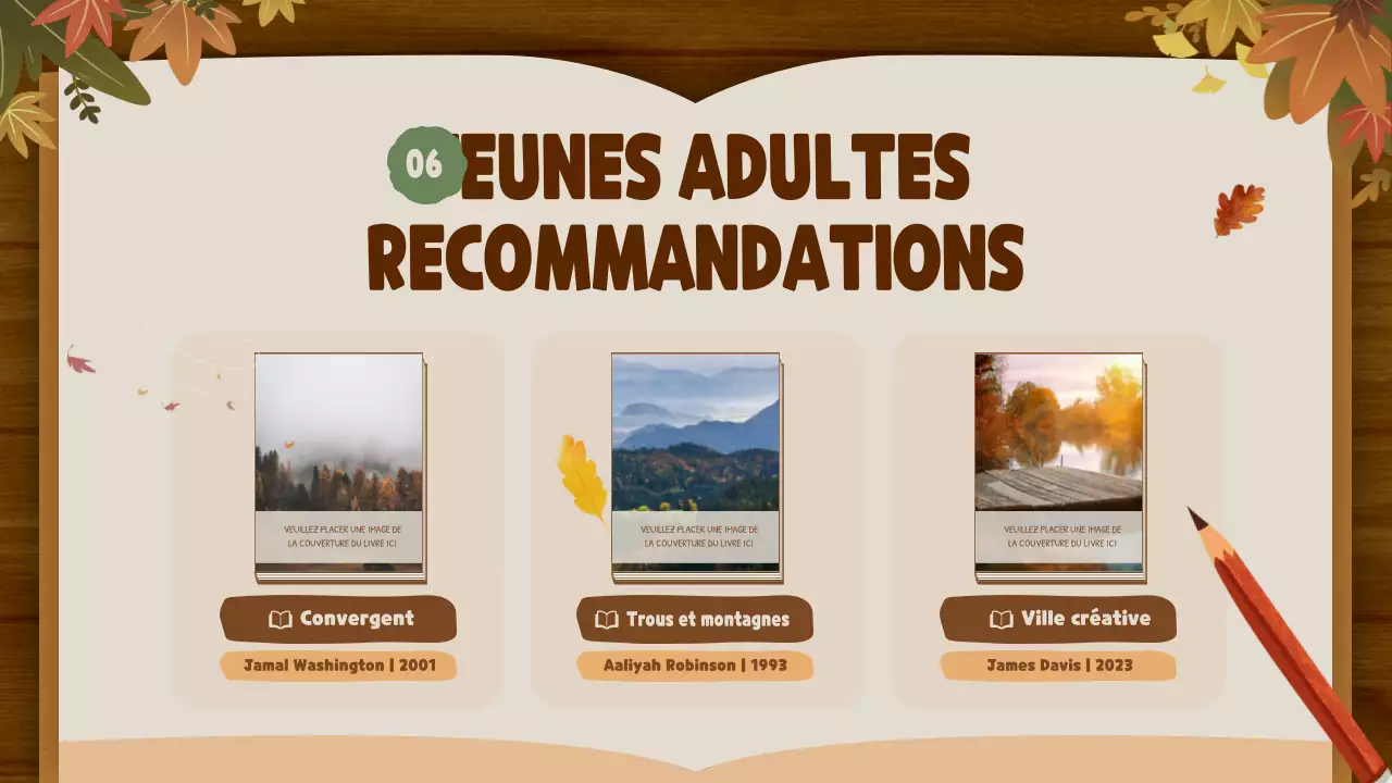 Brown and Beige Natural Autumn Publishing Company Recommandations de livres