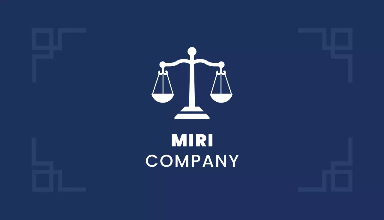 Navy Minimal Business Card