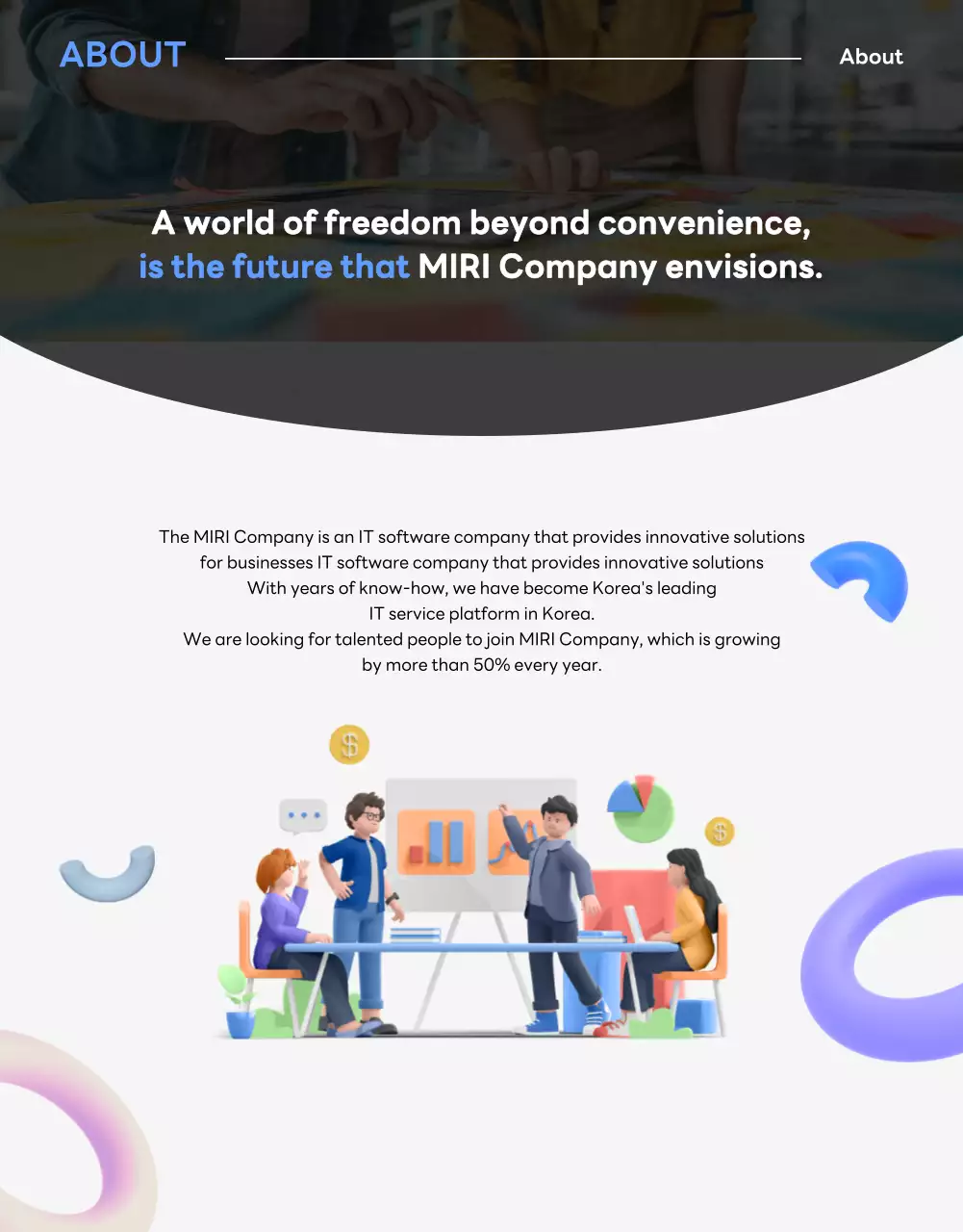 Blue Modern Recruitment Announcement Poster