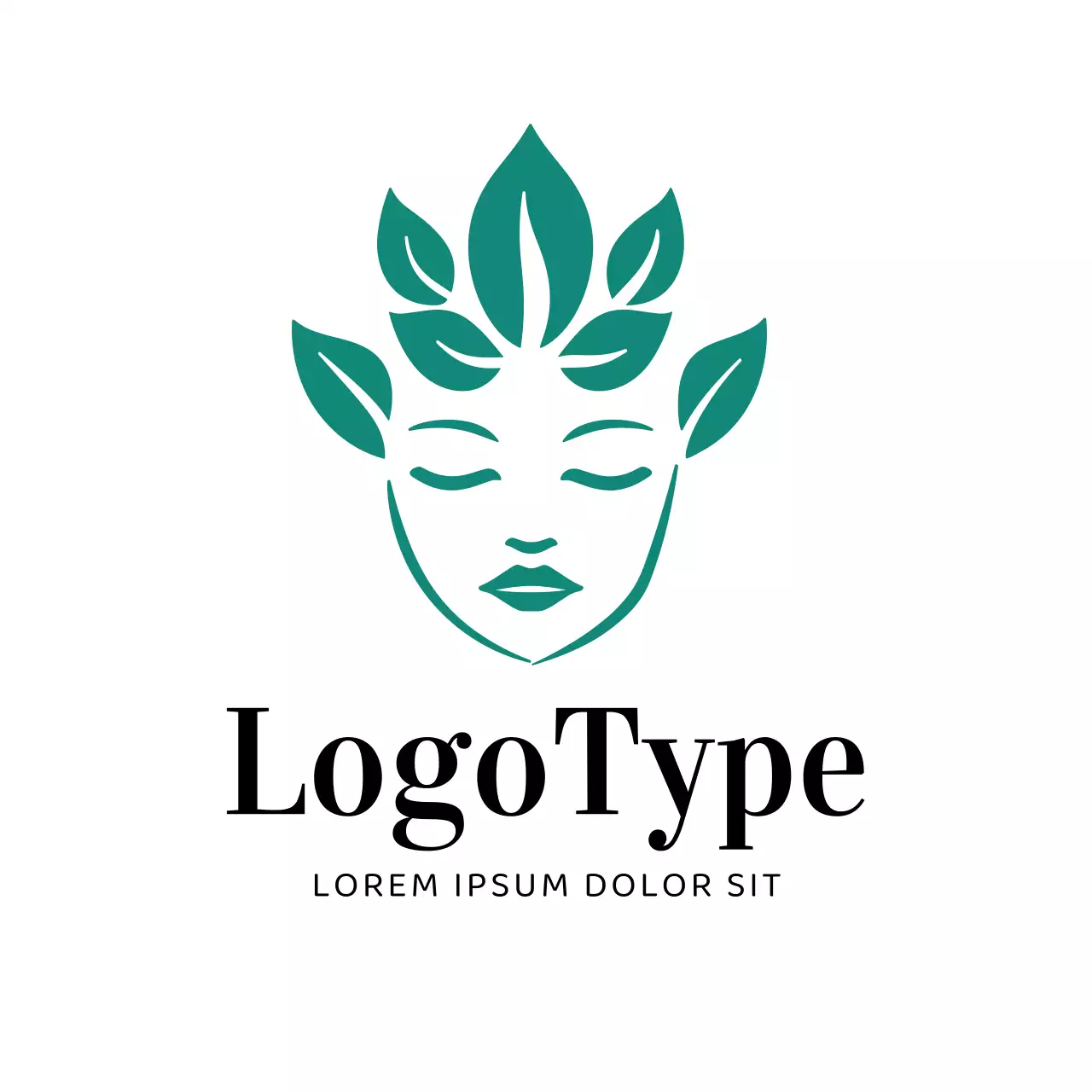 Teal Minimal Design Logo