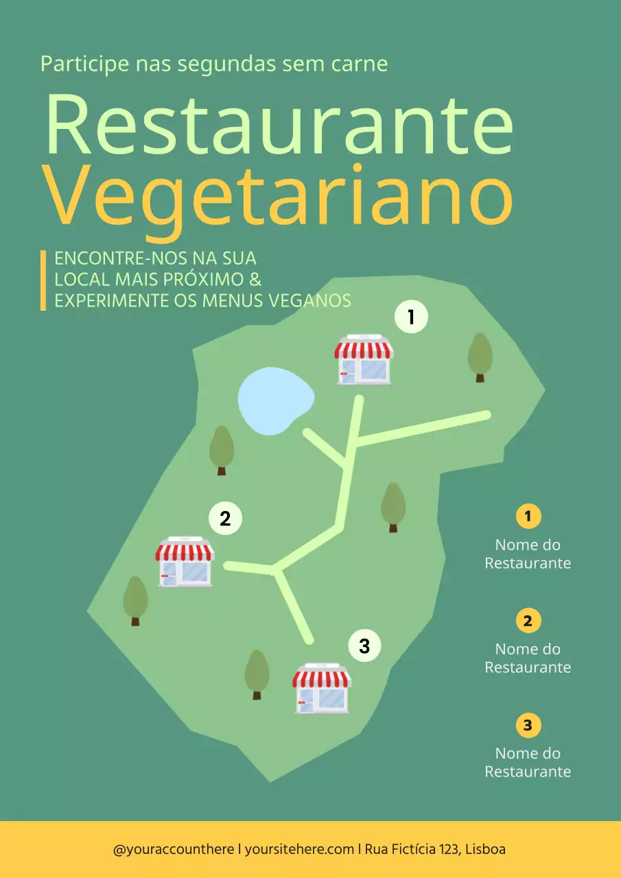 promoção vegetariana verde e moderna