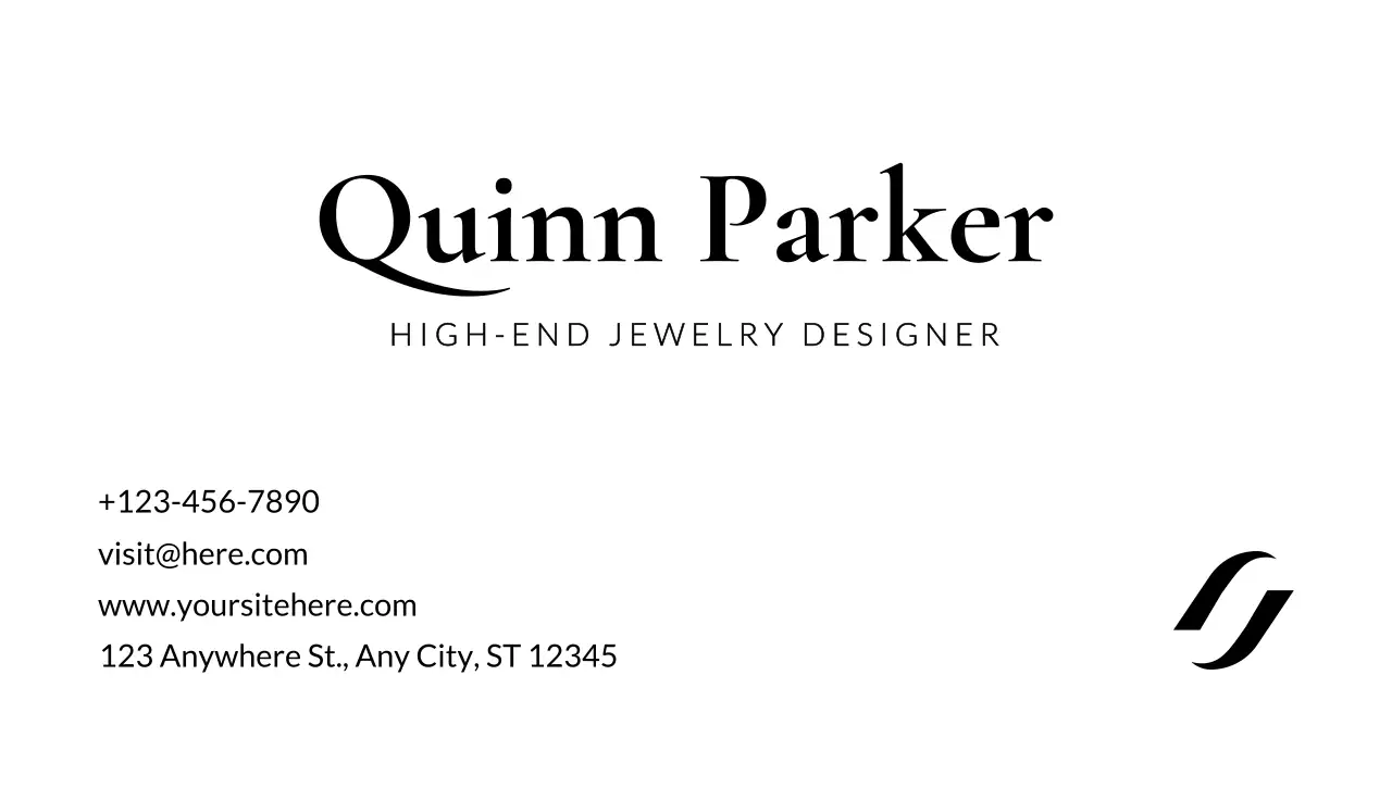 White Minimal Business Card