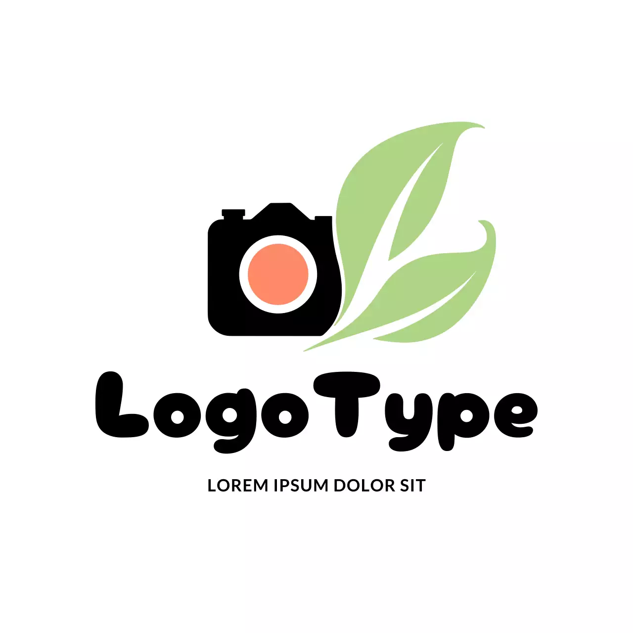 Black Minimal Design Logo