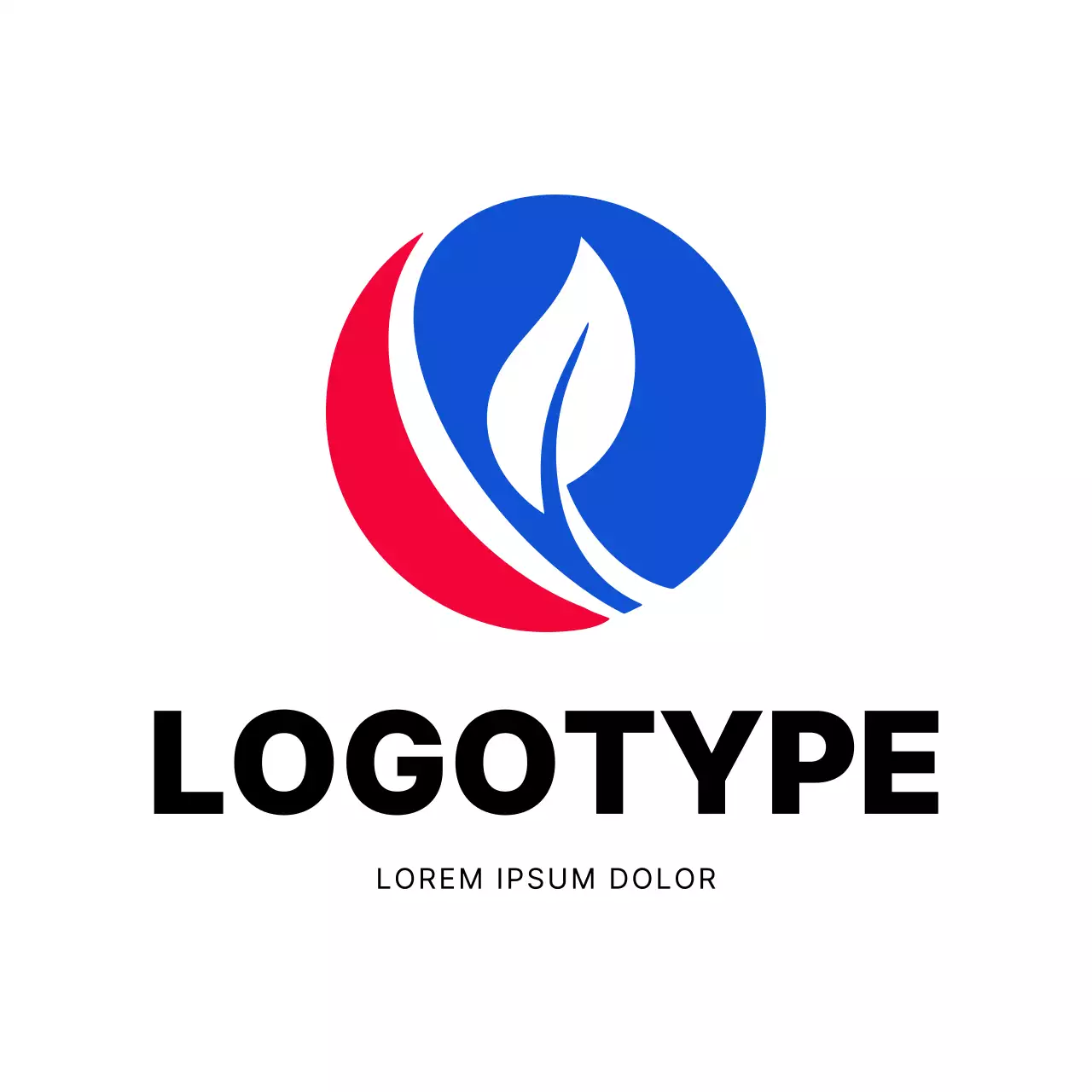 Blue Modern Design Logo