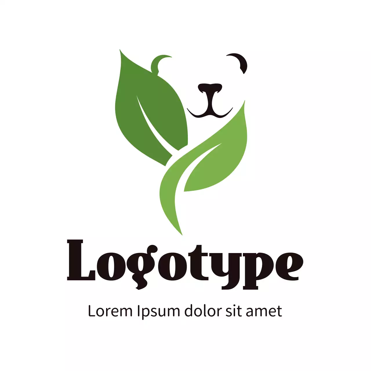 Green Minimalist Design Logo