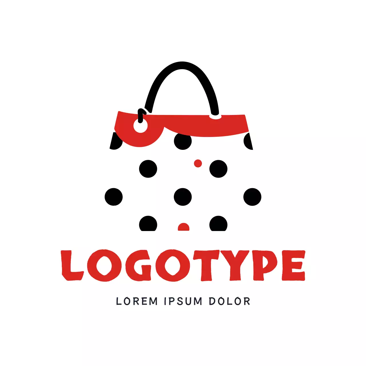 Red Minimal Fashion Logo