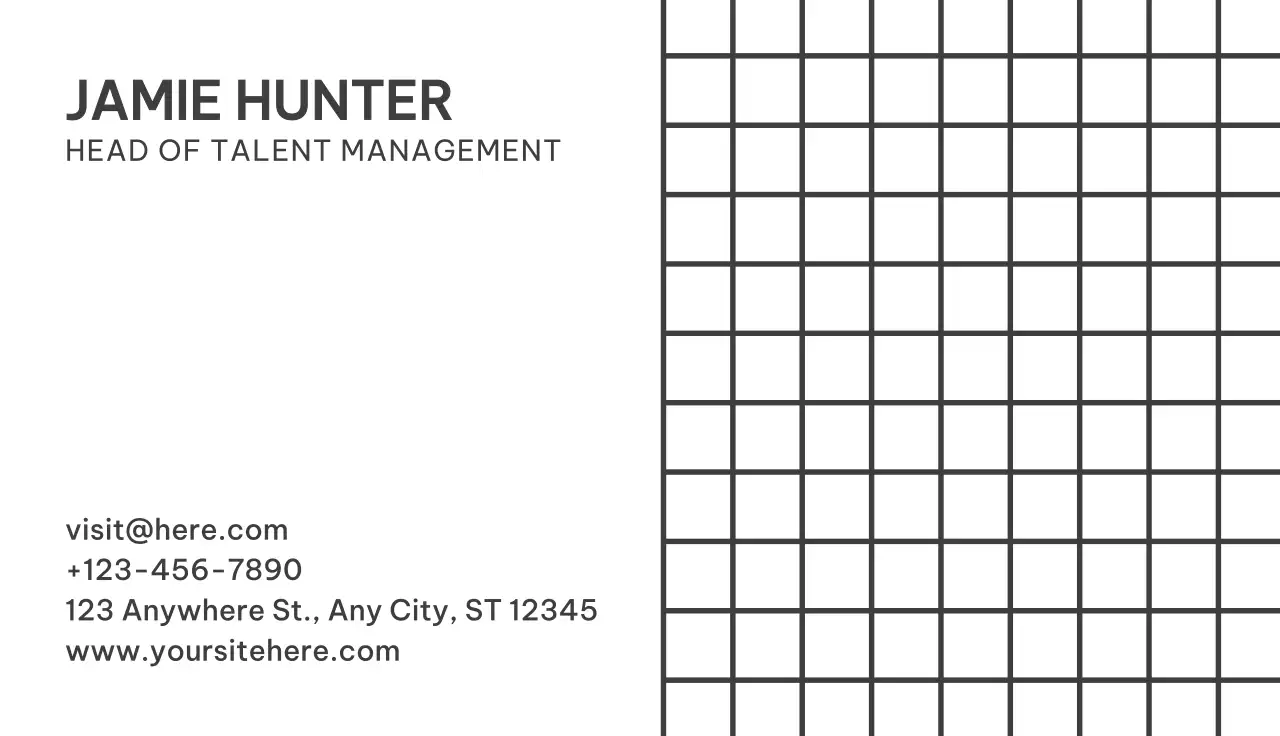 White Simple Business Card