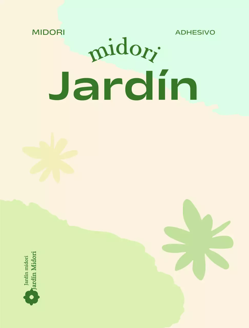 Mercancía de bolígrafo en el fondo de un jardín botánico ecológico