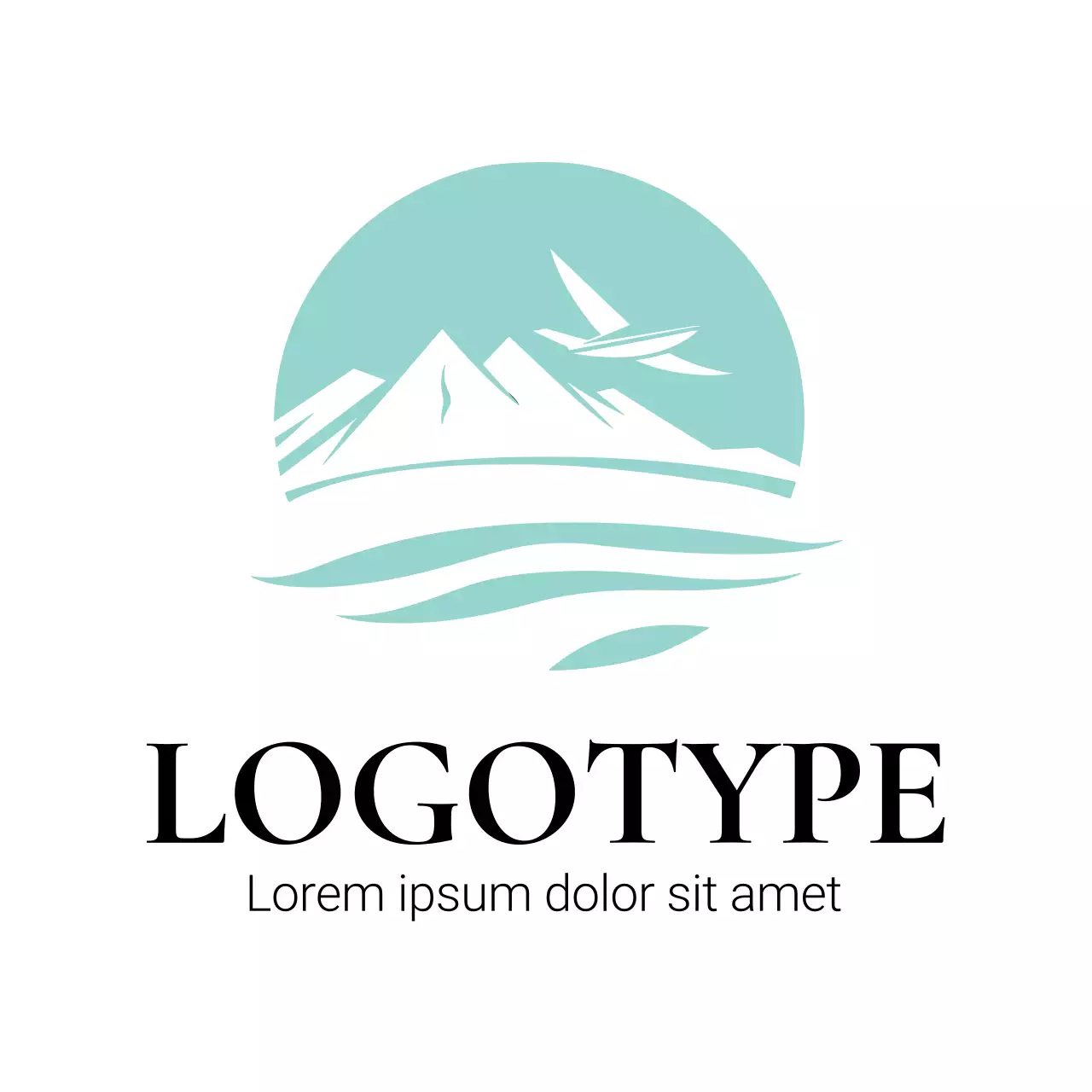 Mint Minimal Design Logo