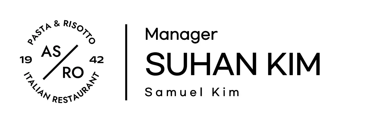 Italian restaurant name badges with a modern twist